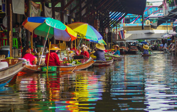 thailand floating boat